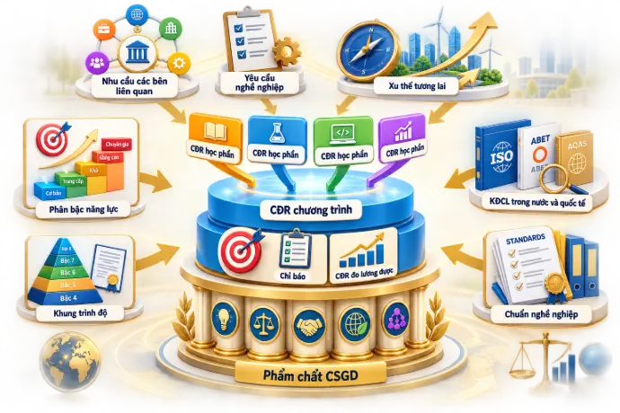 Phát triển phẩm chất, chuẩn đầu ra 